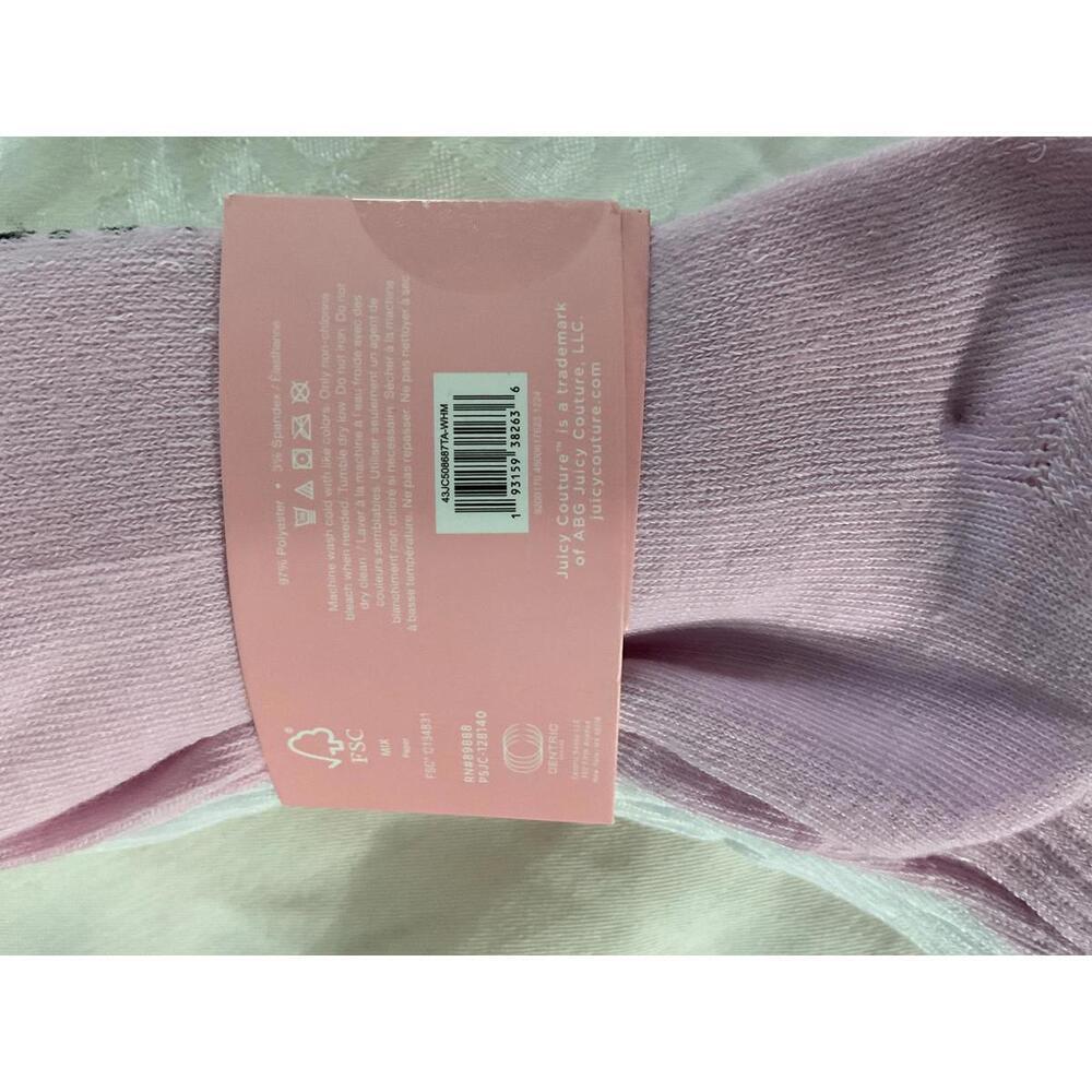 Juicy Couture shortie crew socks 5 Pairs pack - Picture 6 of 6